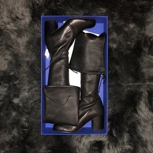 Stuart Weitzman Tieland in Black Leather